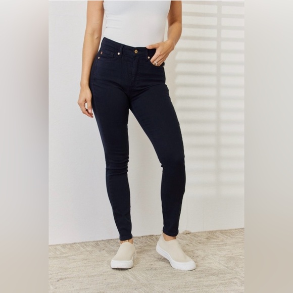 Judy Blue Denim - Judy Blue Garment Dyed Tummy Control High-Rise Skinny Jeans
